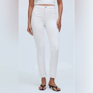 Madewell Stovepipe White Ankle Jeans: 30